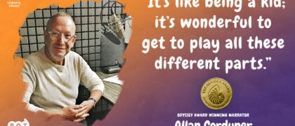 Allan Corduner on the art of audiobook narration and Odyssey Award winner ANNA AND THE SWALLOW MAN