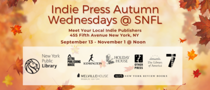 Indie Press Autumn Wednesdays at NYPL