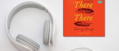 There There audiobook with headphones