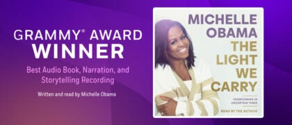 Michelle Obama Grammy Award The Light We Carry