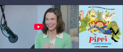 Step Into the Audiobook Studio with Sutton Foster as she records <em>Pippi Longstocking</em> (VIDEOS)