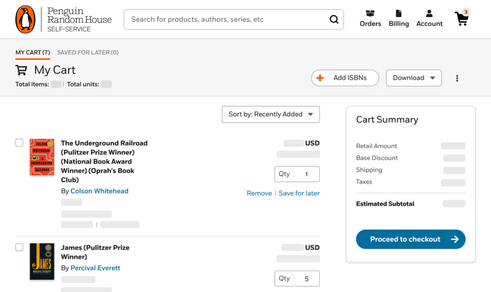 Additional adjustments can be made in Self-Service - click "Proceed to Checkout" when complete 